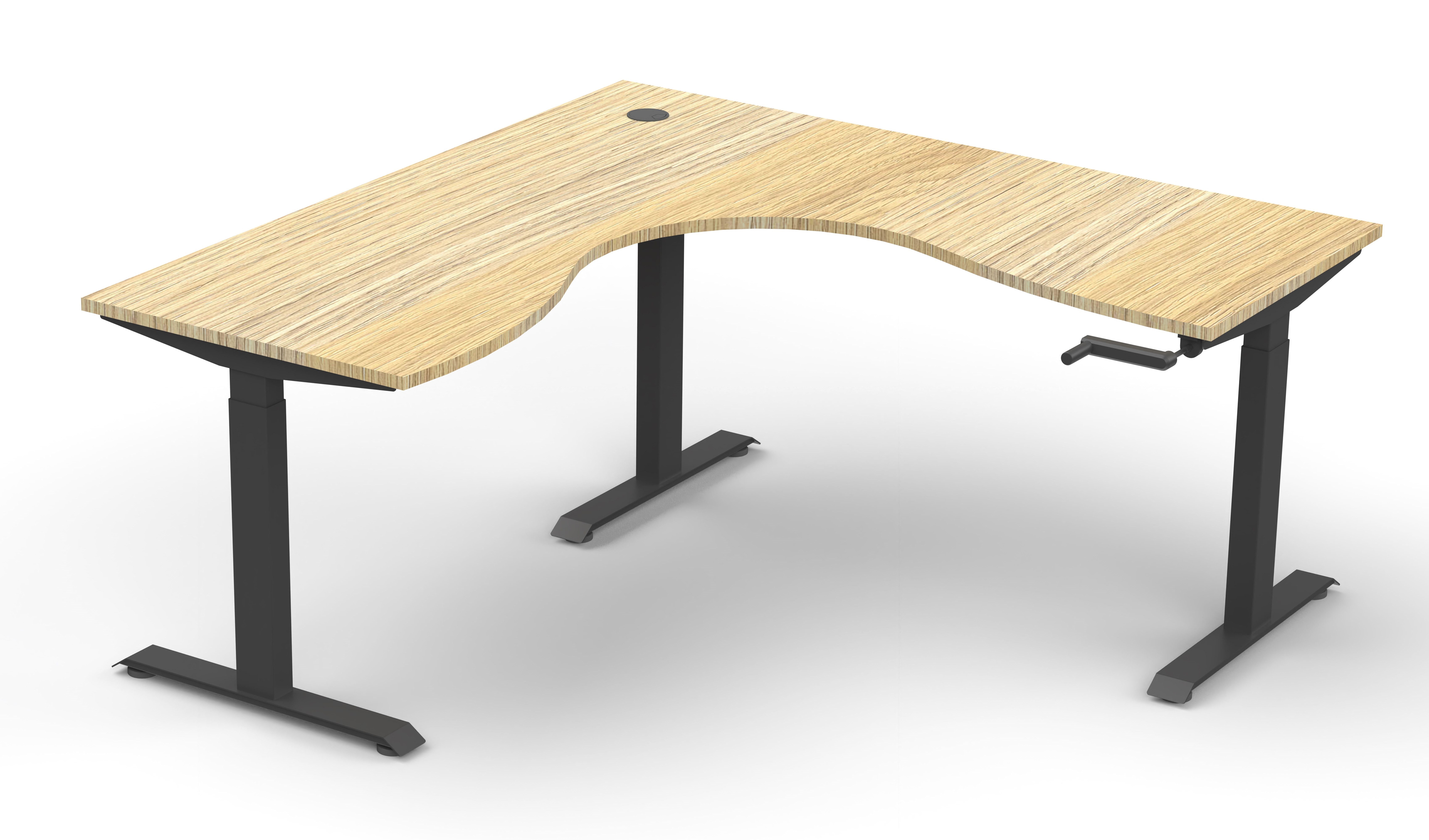 Boost Manual Height Adjustable Corner Desk